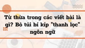 Từ thừa trong các viết bài là gì Bỏ túi bí kíp thanh lọc ngôn ngữ