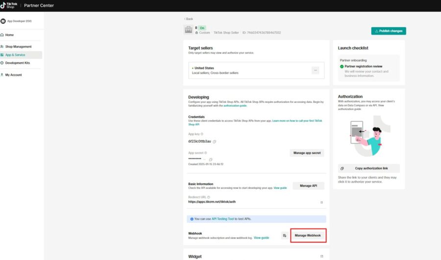 Webhook TikTok