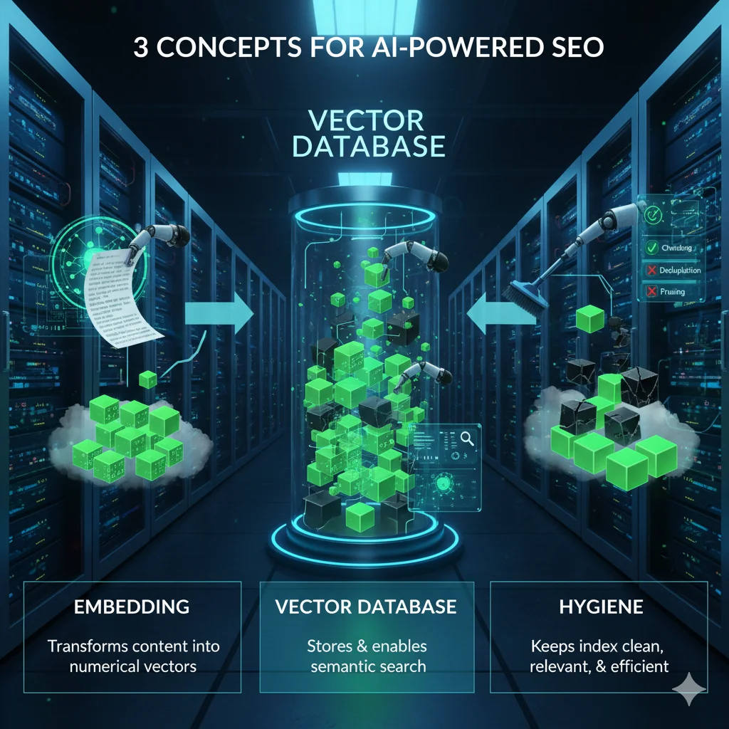 Embedding, Vector Database và Hygiene – 3 khái niệm cần hiểu trước khi làm SEO với AI