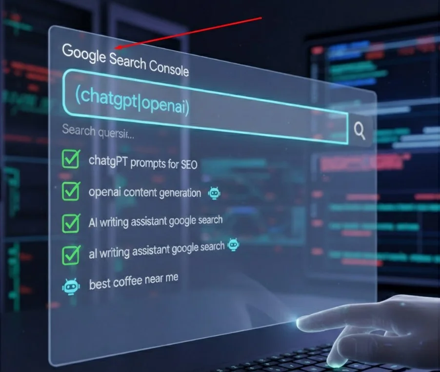 Regex trong Google Search Console giúp phát hiện truy vấn từ ChatGPT