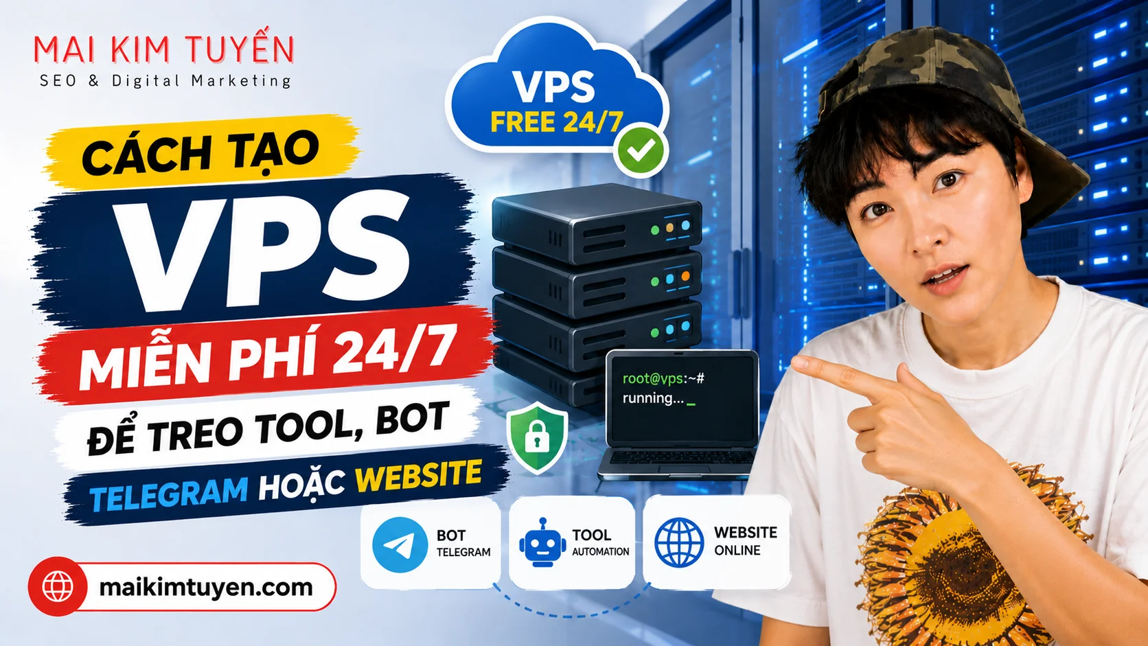 Cách tạo VPS miễn phí để treo tool, bot Telegram hoặc website