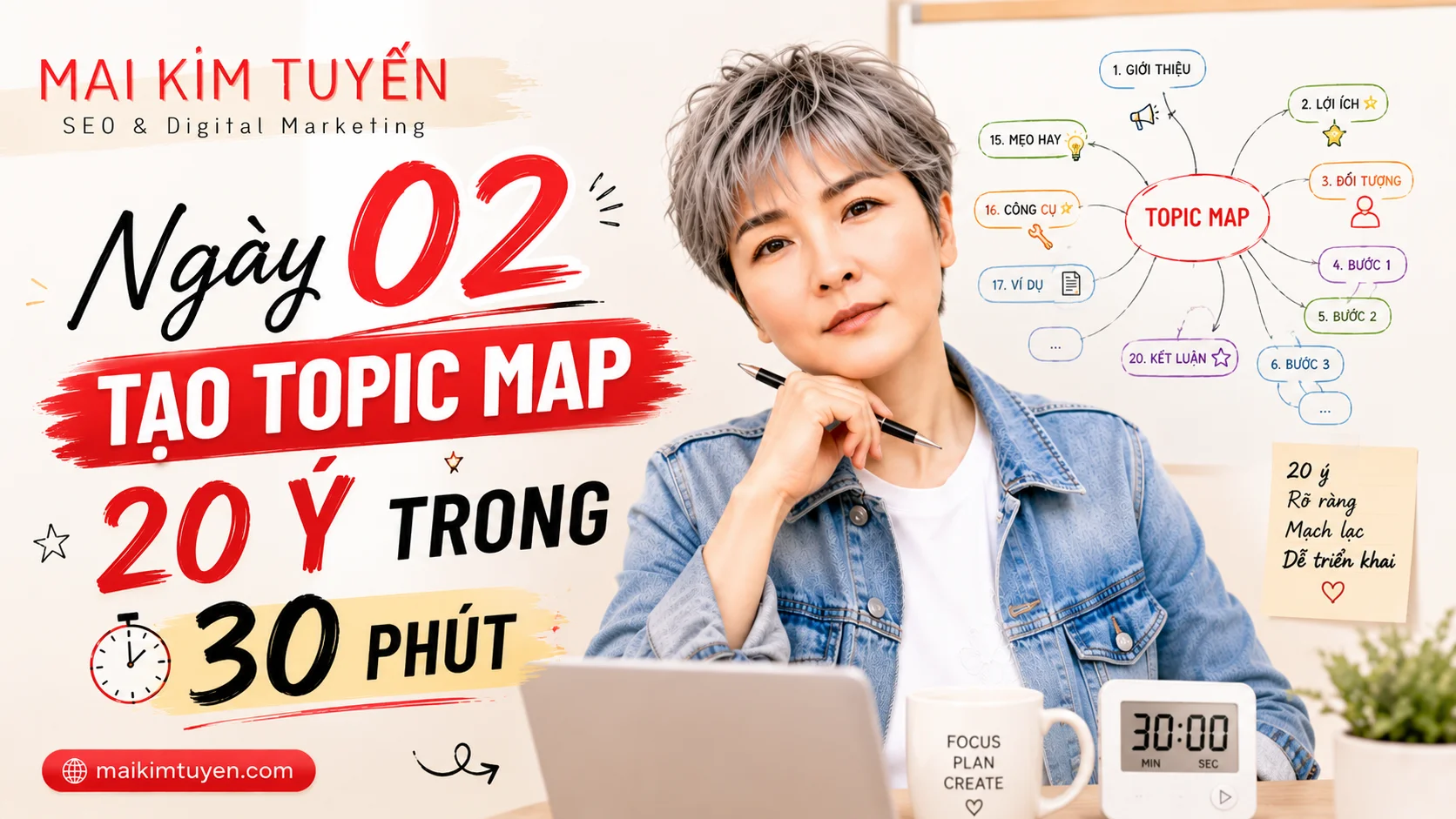 Ngày 02: Tạo topic map 20 ý trong 30 phút
