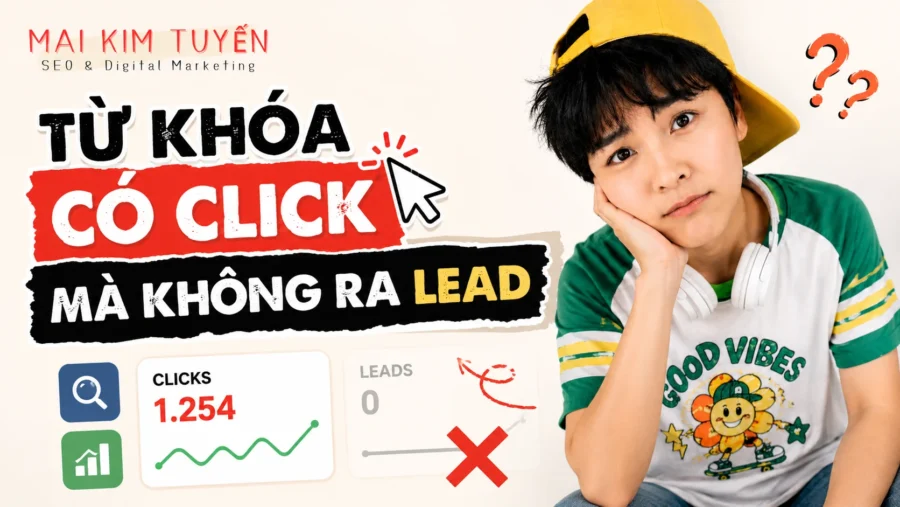 Từ khóa có click mà không ra lead